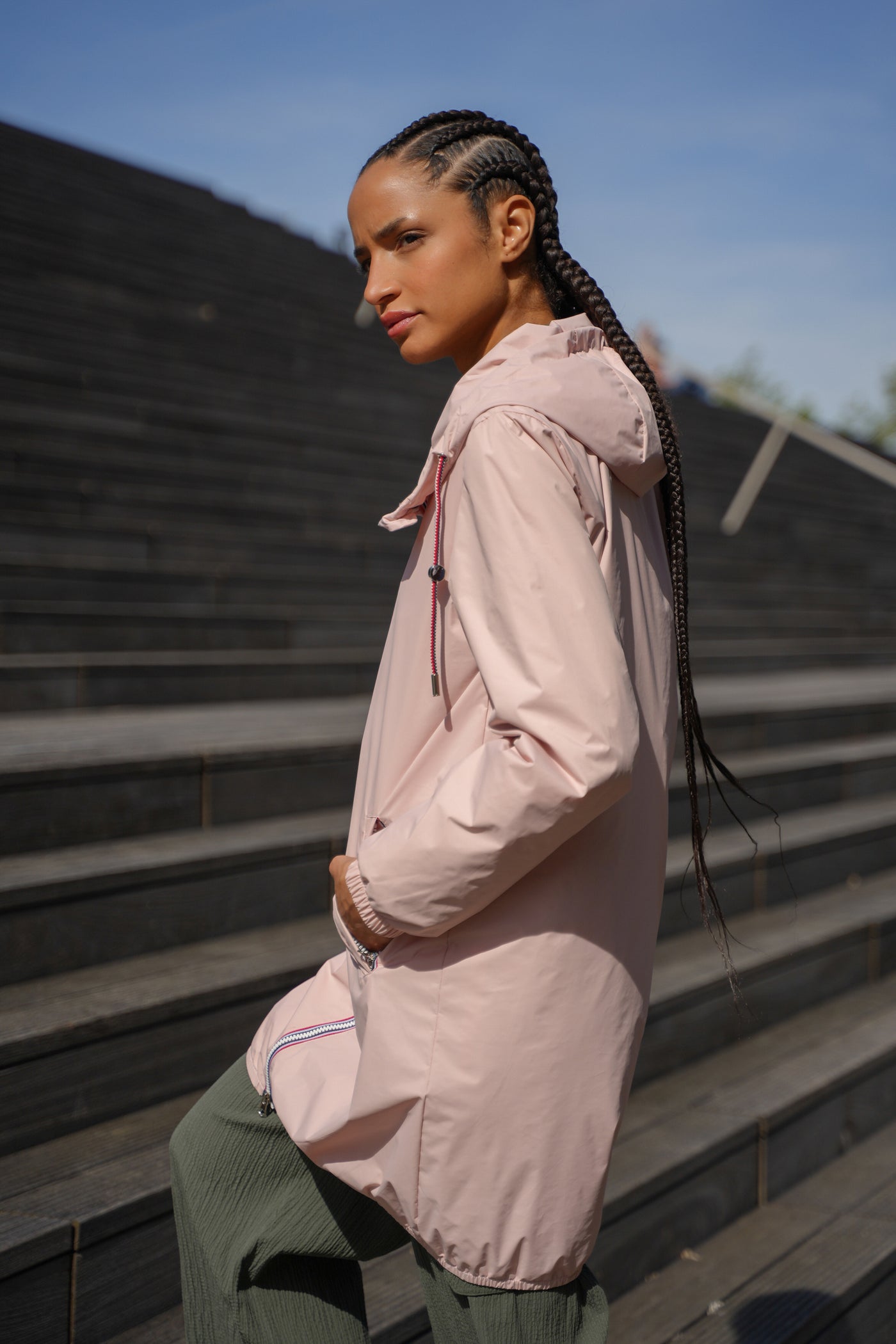 imperméable femme chic #couleur_rose-nude