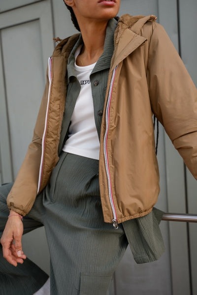 Imperméable fourré femme | Laura Jo #couleur_camel