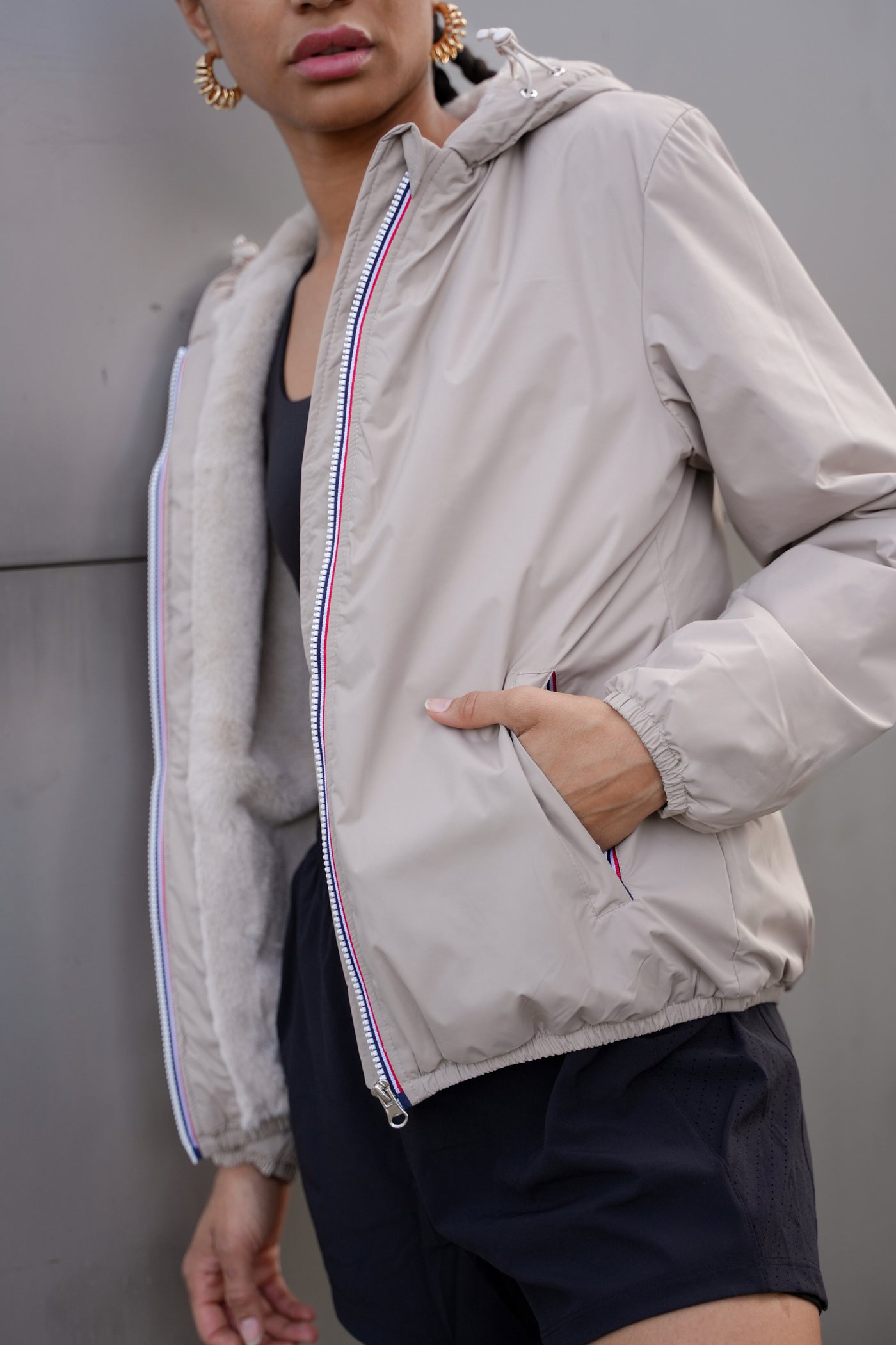 Imperméable fourré femme | Laura Jo #couleur_beige