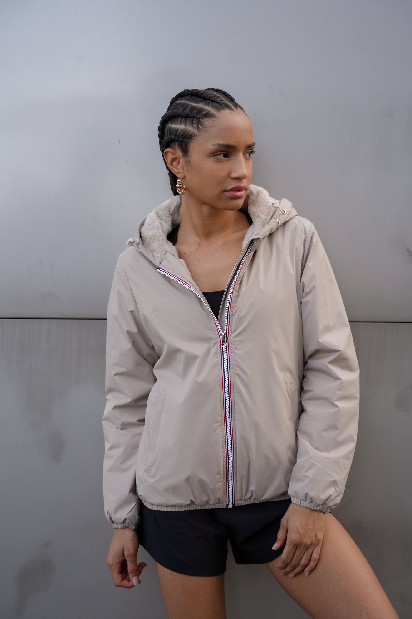 Imperméable fourré femme | Laura Jo #couleur_beige