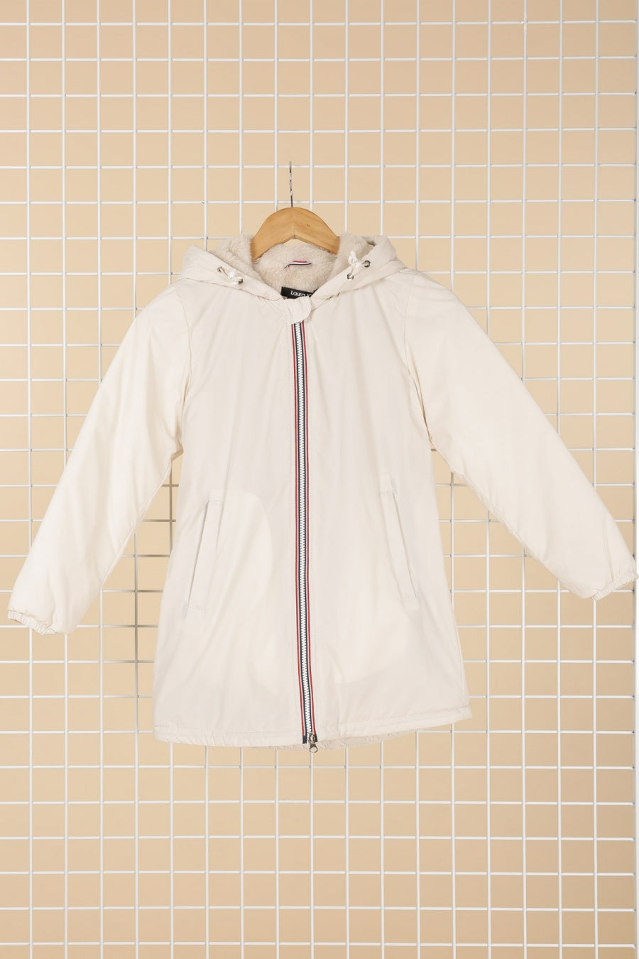 parka fourrure enfant #couleur_blanc