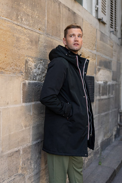 Parka longue homme #couleur_noir