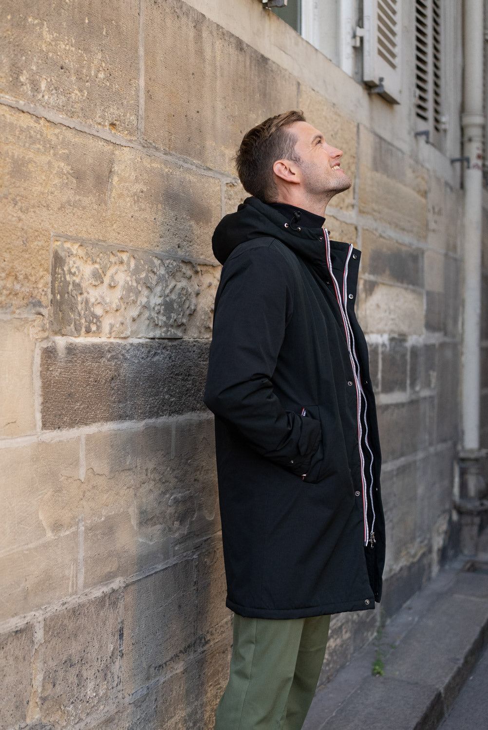 Parka longue homme #couleur_noir