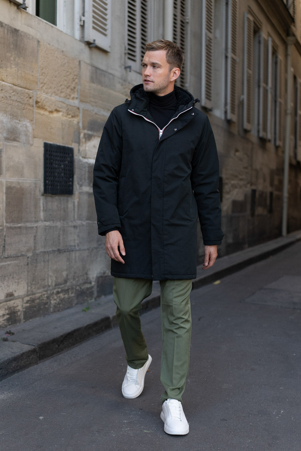 Parka longue doublure mouton