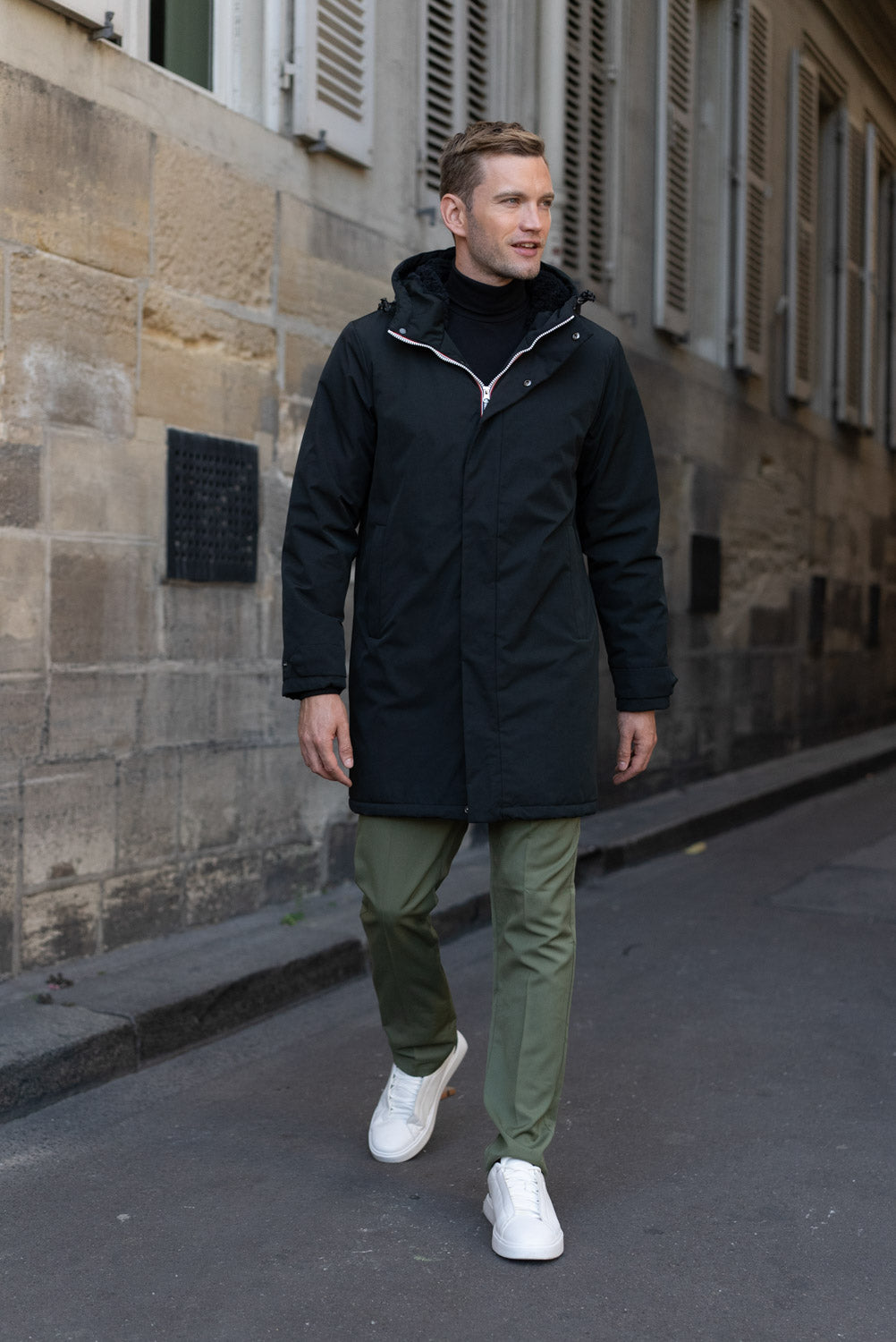 Parka longue doublure mouton