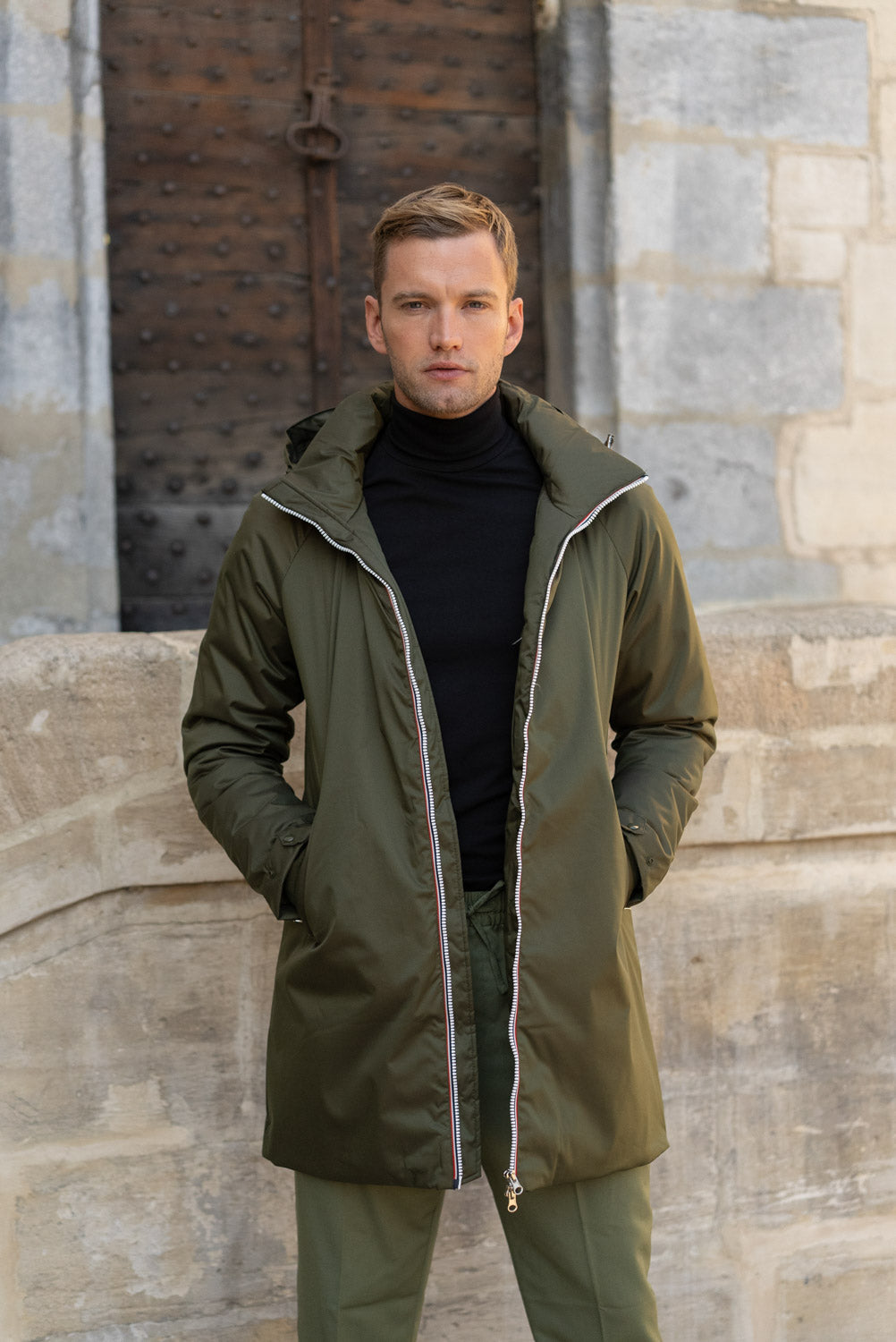 parka bordeaux homme