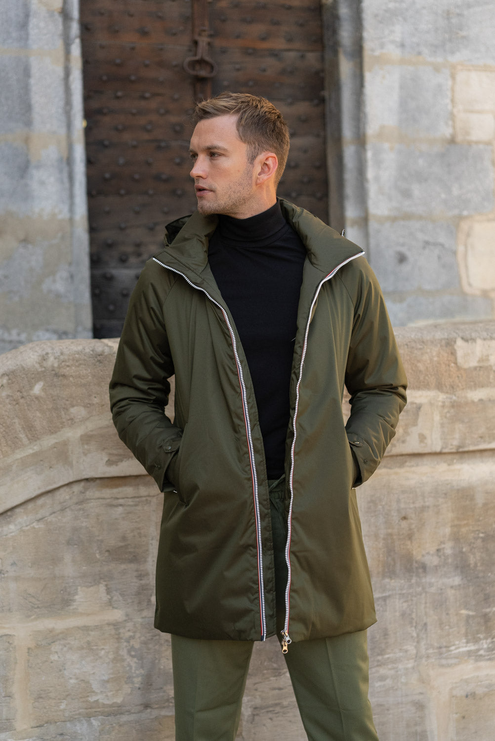 parka droite homme