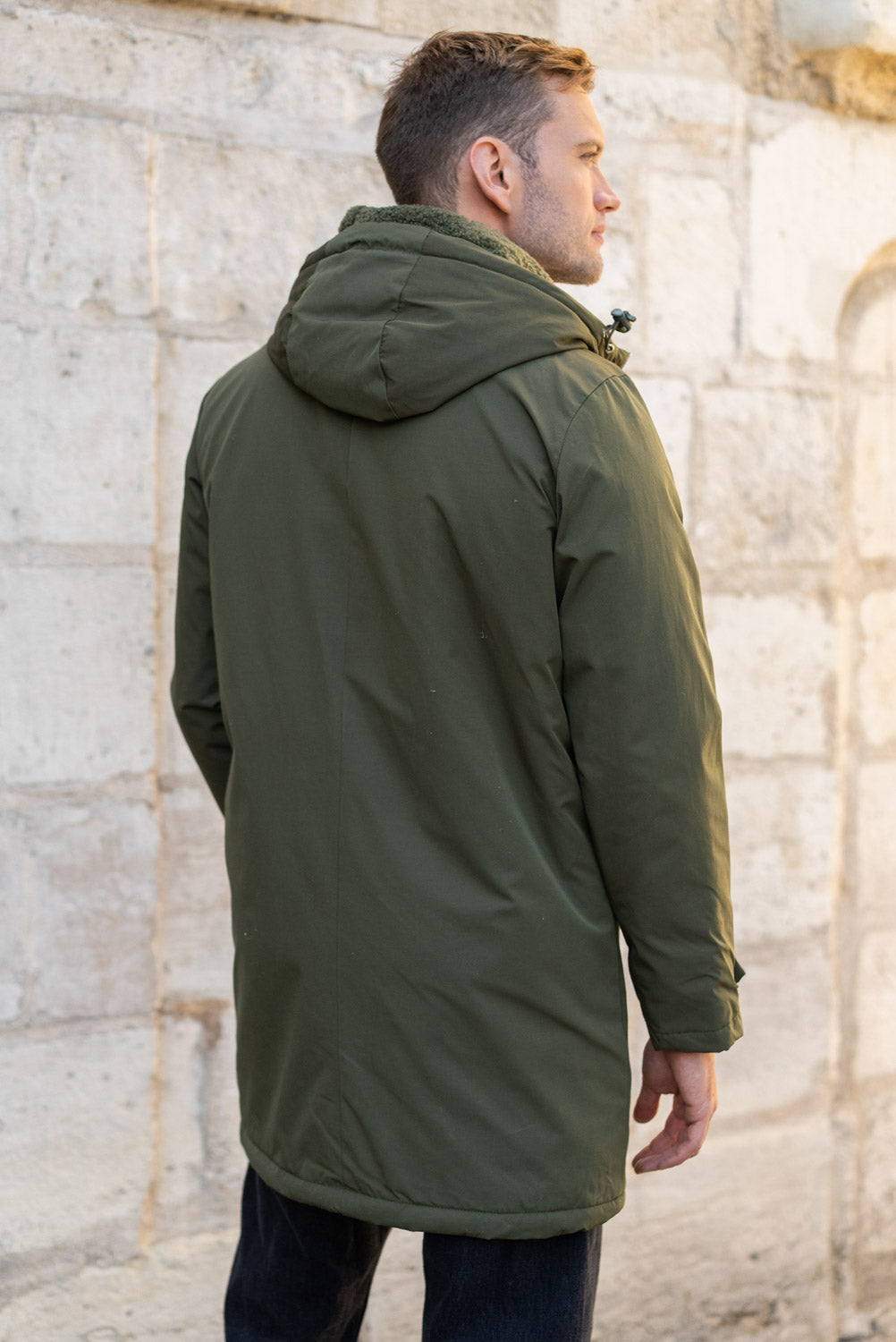 Parka longue doublure mouton