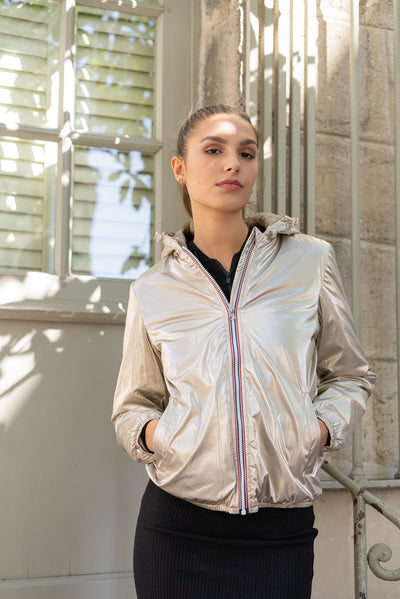 Imperméable fourré femme | Laura Jo #couleur_or