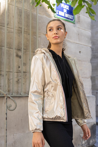 Imperméable fourré femme | Laura Jo #couleur_or