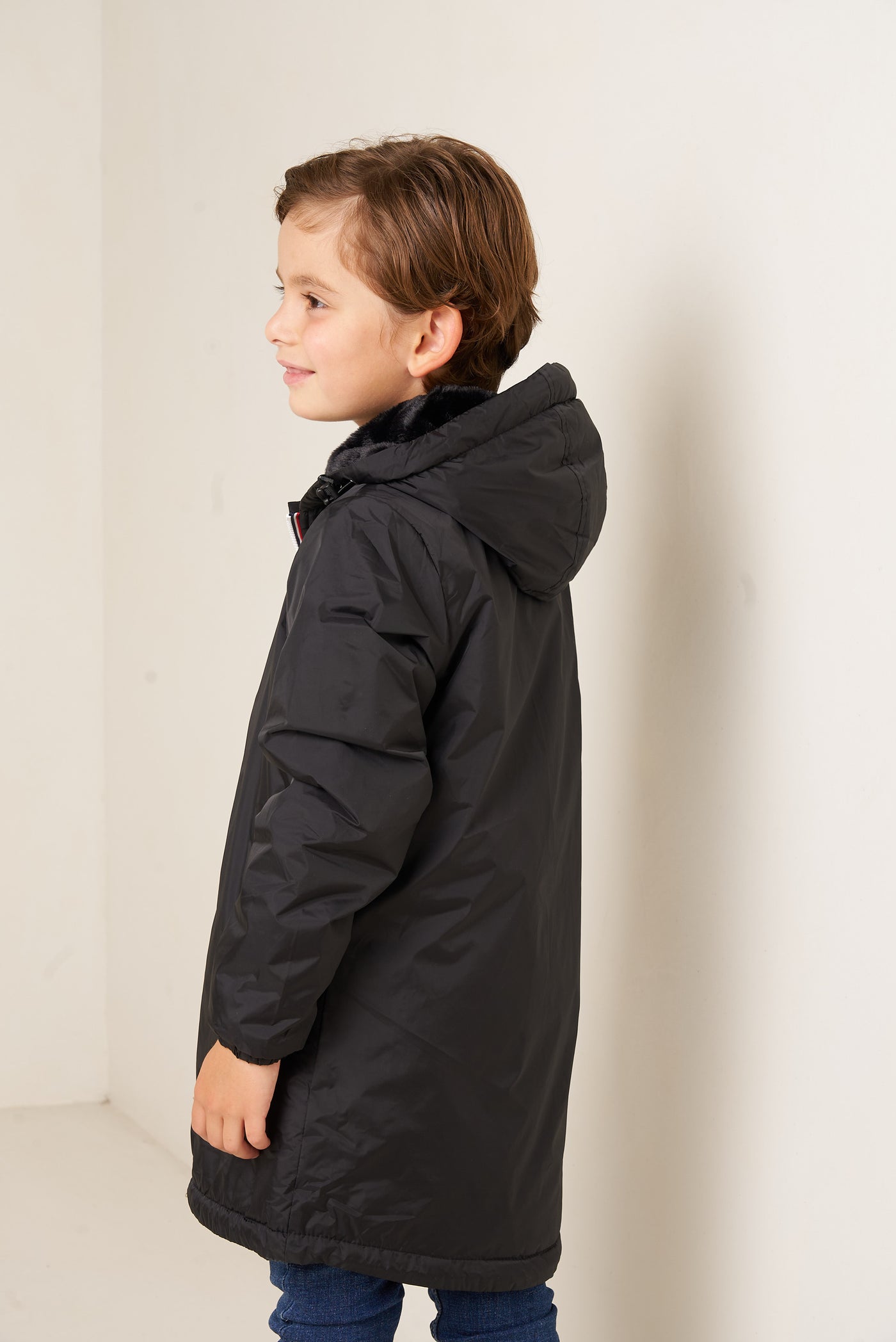 parka fourrure enfant #couleur_noir