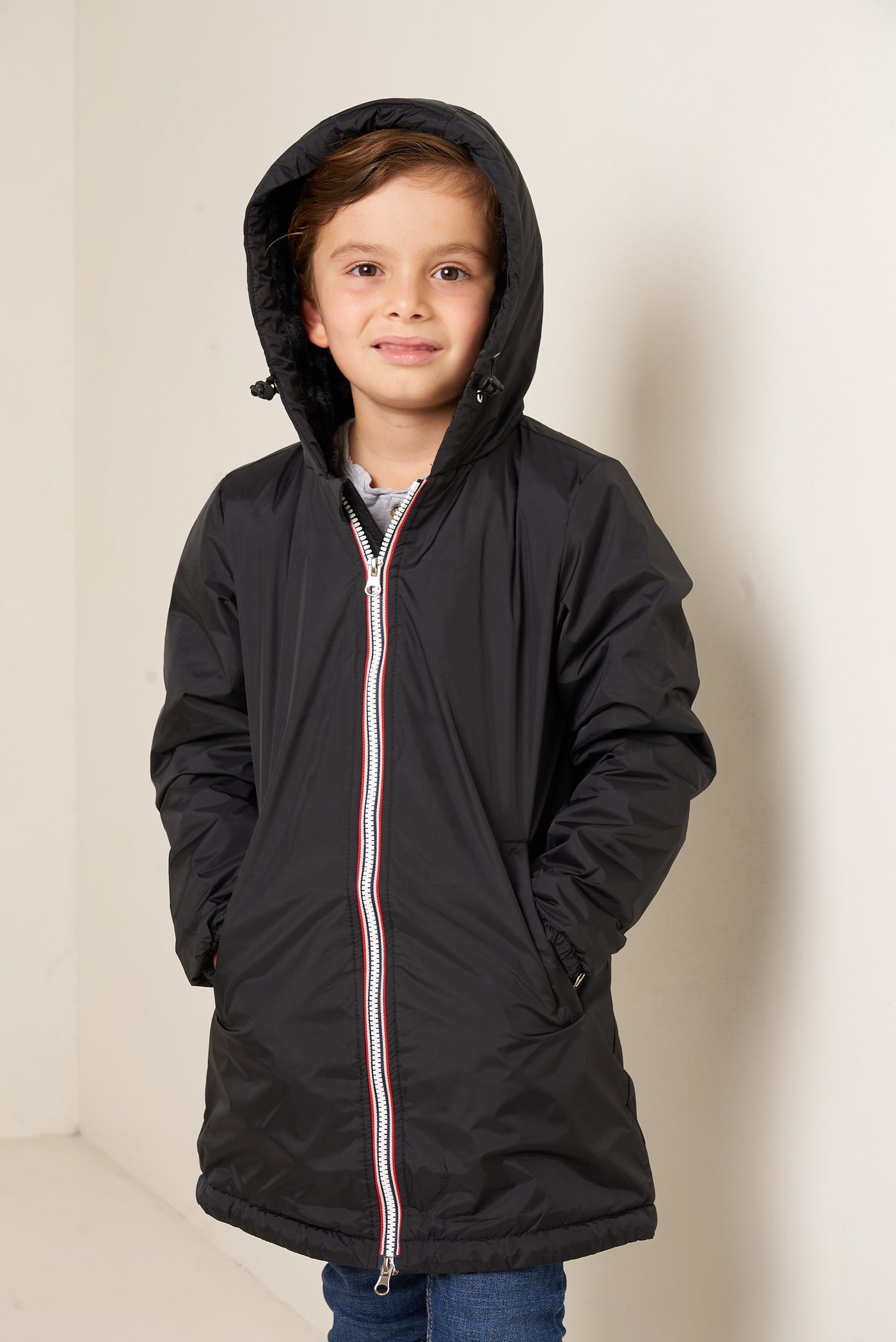 parka fourrure enfant #couleur_noir