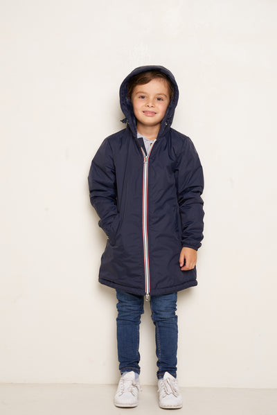 parka fourrure enfant #couleur_marine