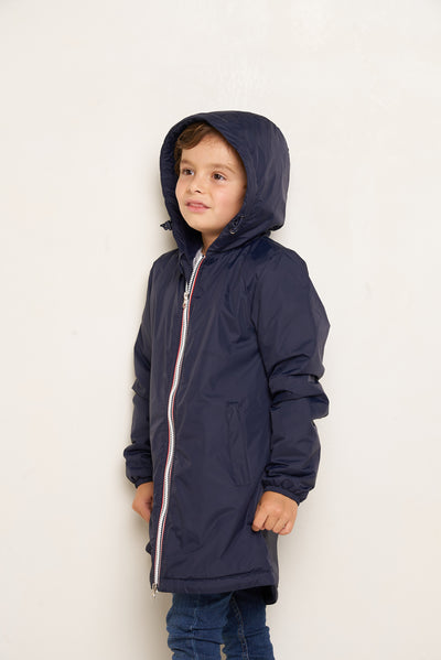 parka fourrure enfant #couleur_marine