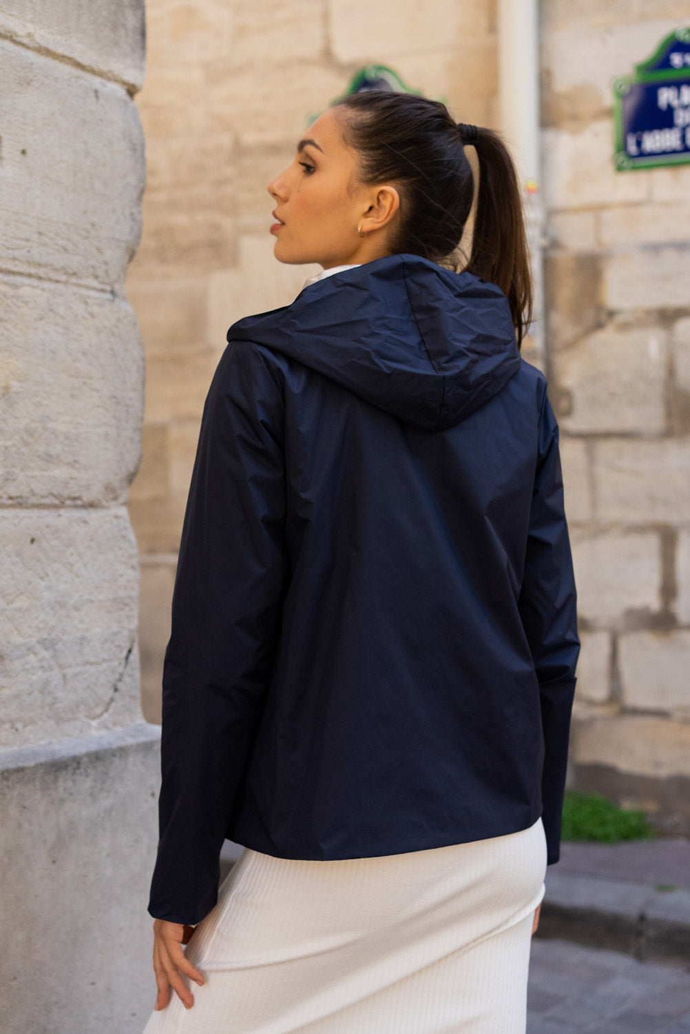 imperméable réversible femme #couleur_marine