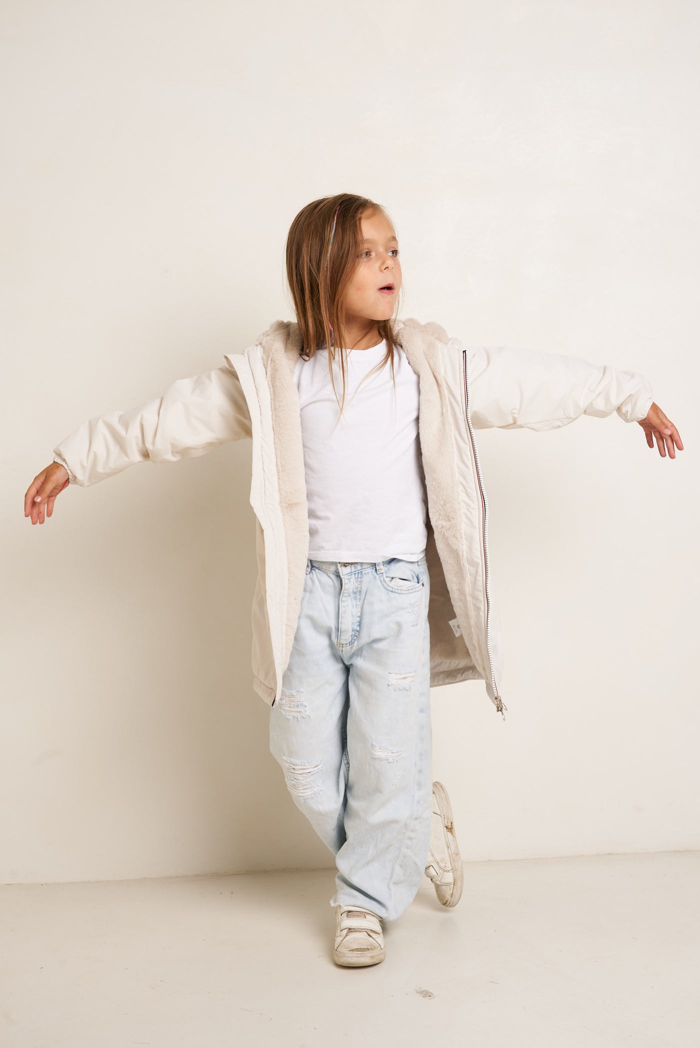 parka fourrure enfant #couleur_blanc