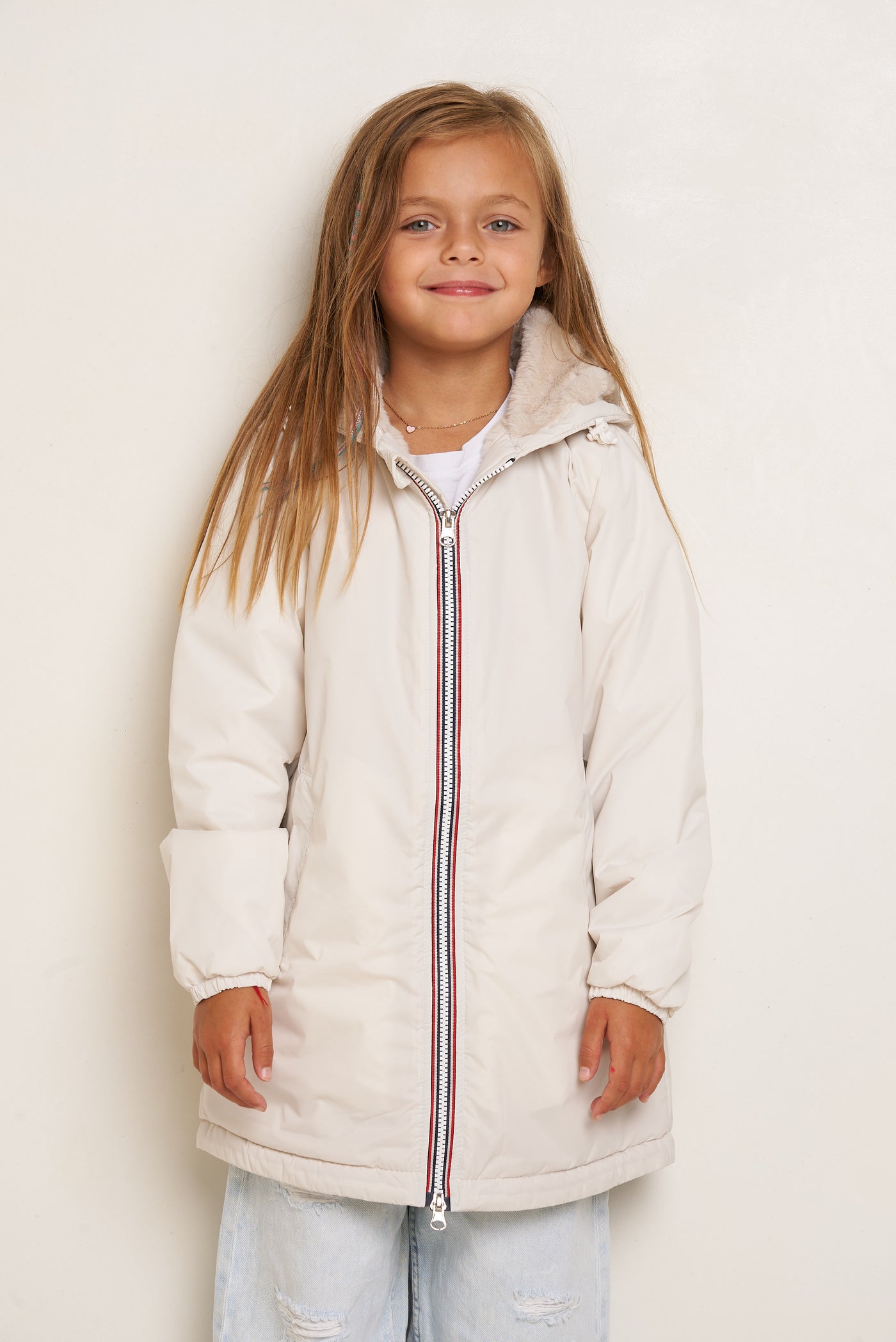 parka fourrure enfant #couleur_blanc