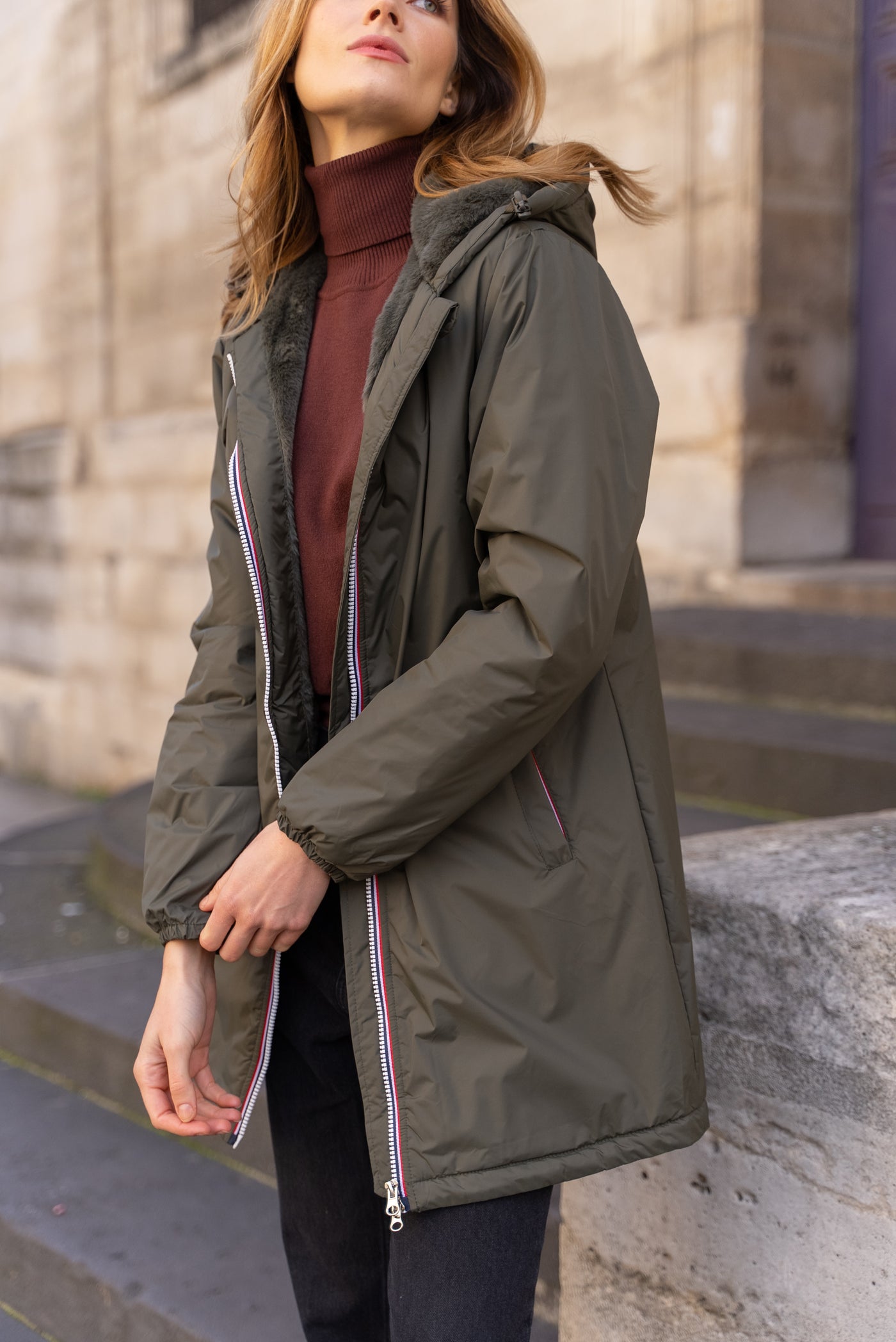 parka femme fourrée