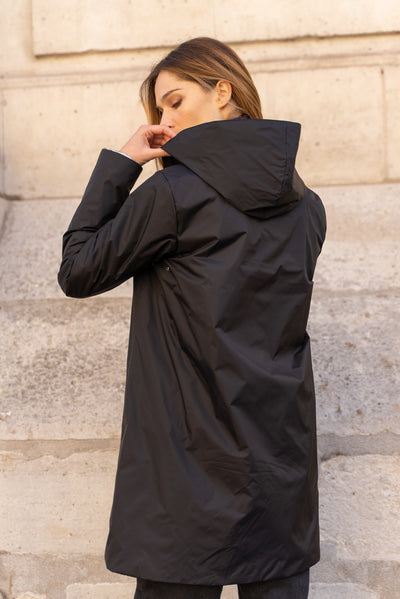 Imperméable réversible | Laura Jo #couleur_noir