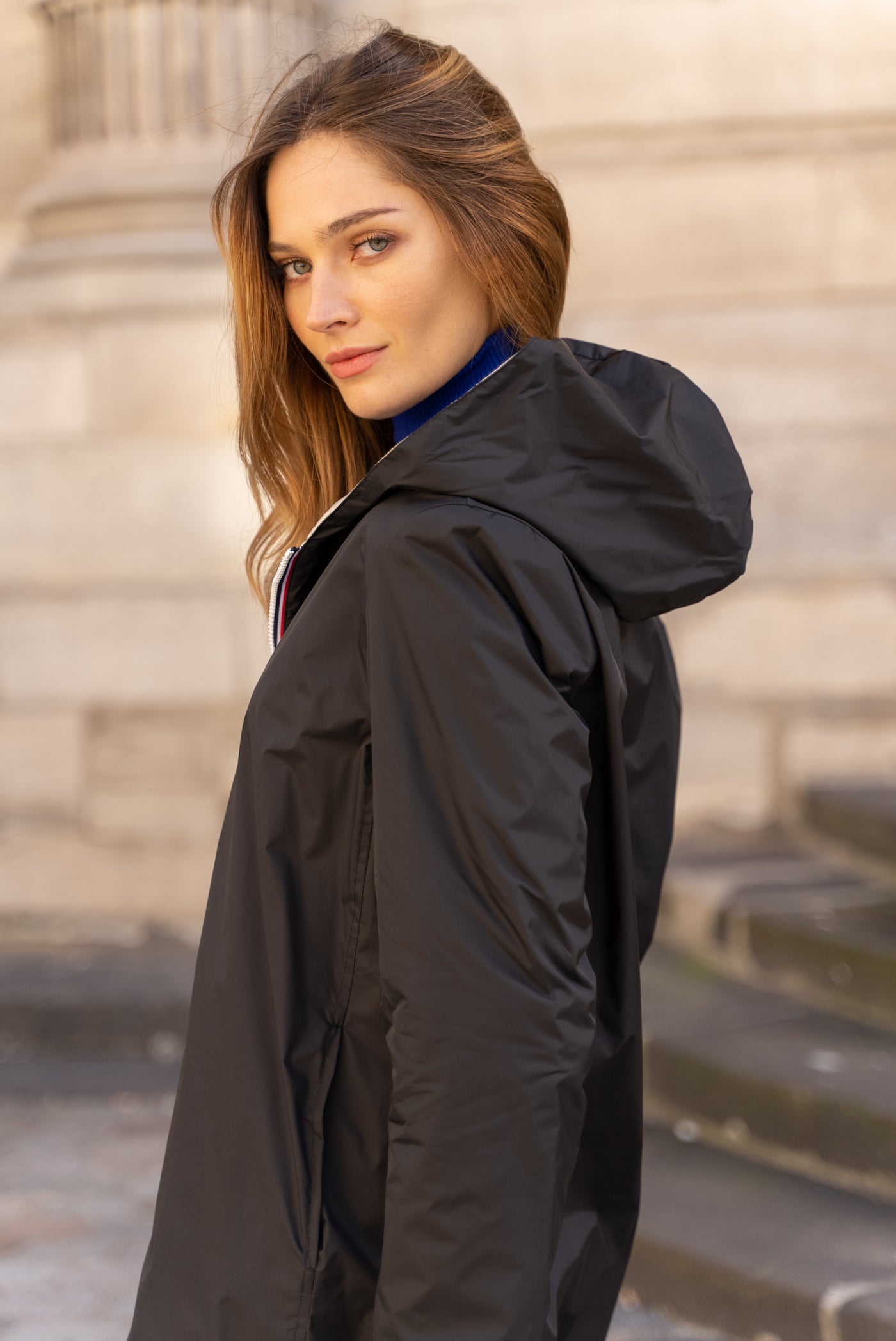 Imperméable réversible | Laura Jo #couleur_noir