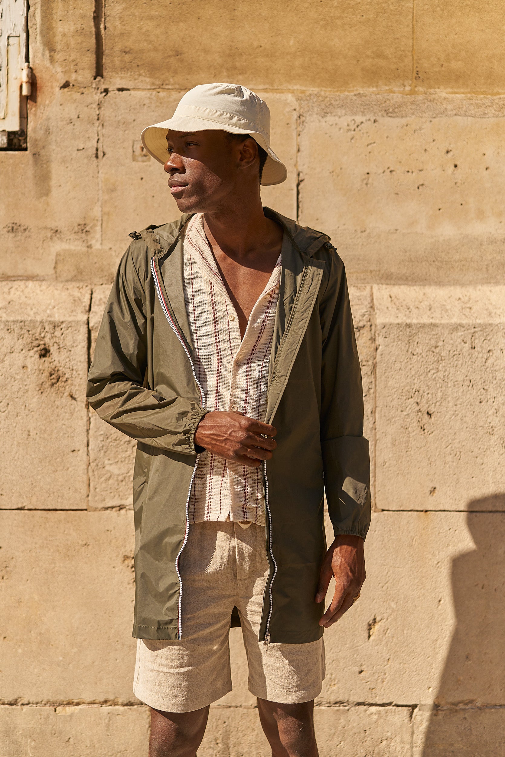 Impermeable homme #couleur_kaki