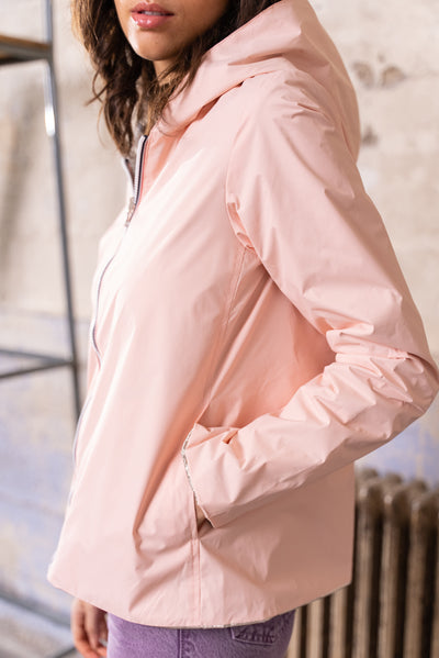 imperméable réversible femme Laura Jo #couleur_rose-nude