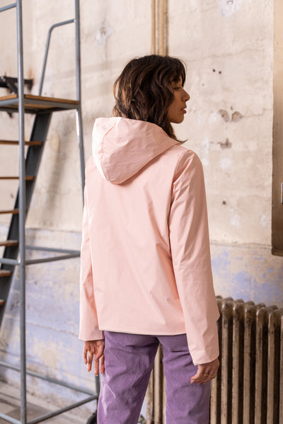 imperméable réversible femme Laura Jo #couleur_rose-nude