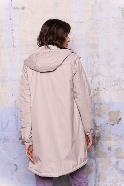 parka fourrée femme #couleur_beige