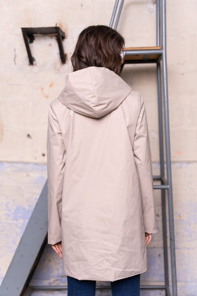 impermeable reversible femme #couleur_beige