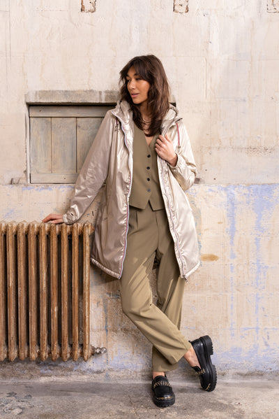 parka fourrée femme #couleur_or