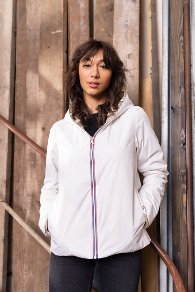 coupe vent impermeable femme #couleur_blanc