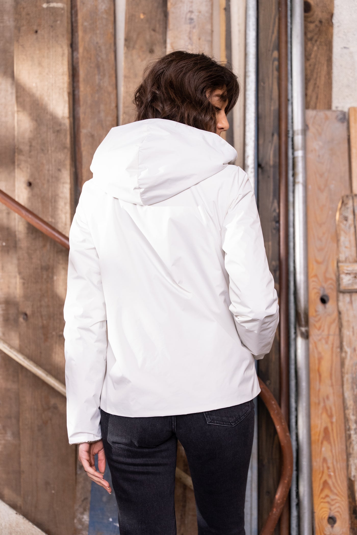 coupe vent impermeable femme #couleur_blanc