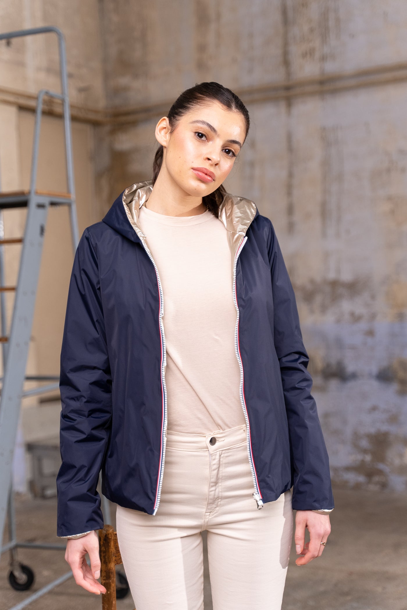 coupe vent impermeable femme #couleur_marine