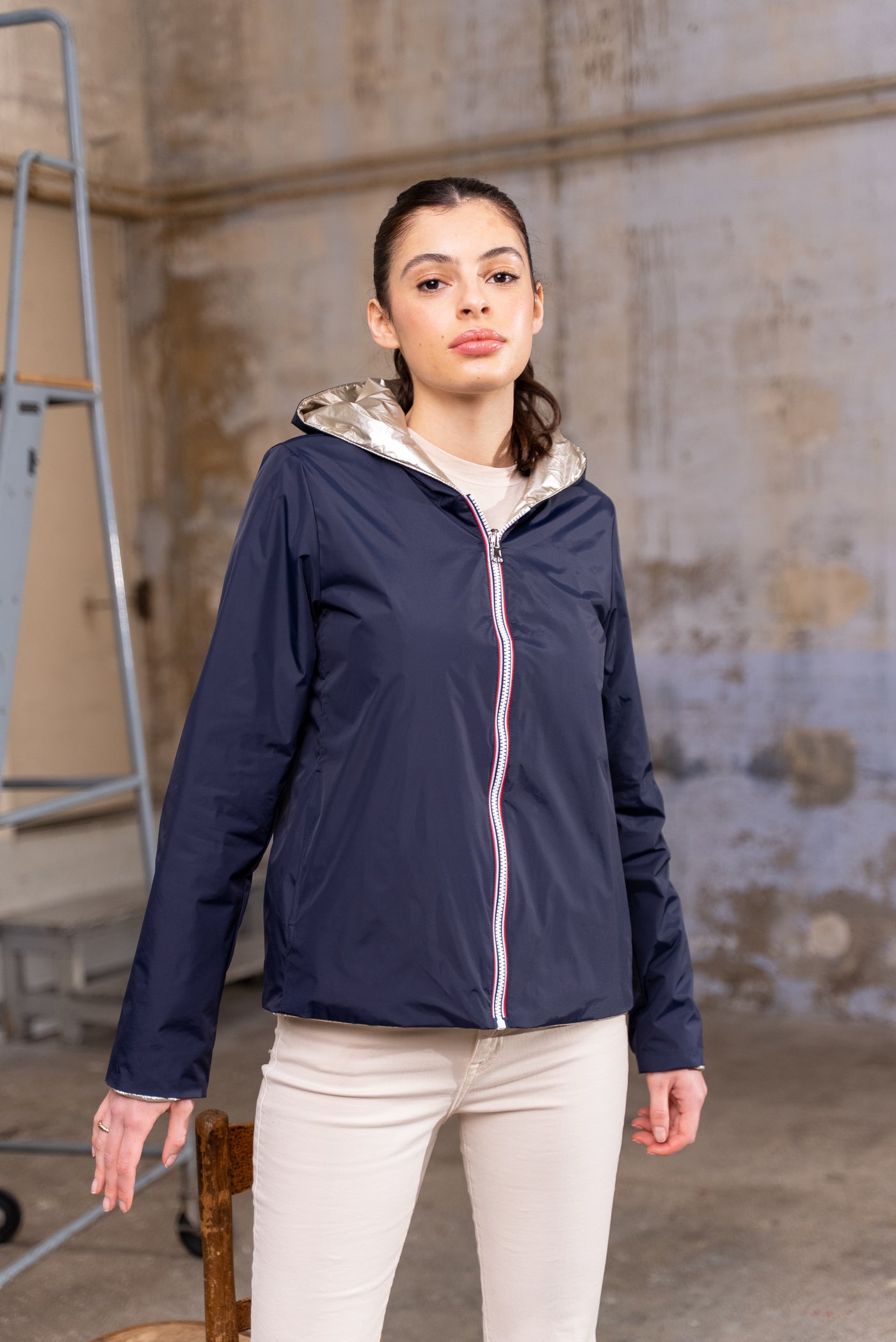 coupe vent impermeable femme #couleur_marine